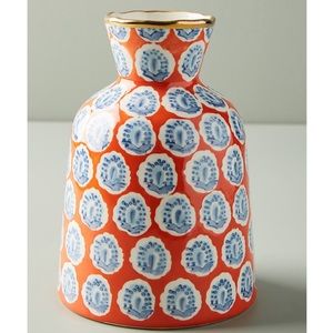 Painted Elza Vase By Anthropologie In Orange